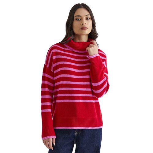 Mia Fratino Hunter Stripe Rollneck
